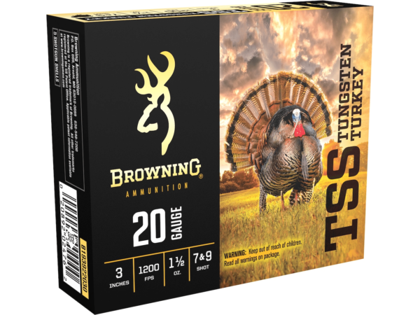 Browning TSS Turkey Ammunition 20 Gauge 3" 1-1/2 oz Non-Toxic Tungsten Shot