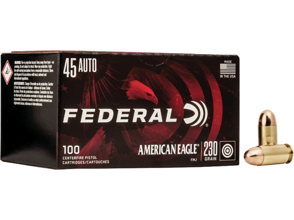 Federal American Eagle Ammunition 45 ACP 230 Grain Full Metal Jacket