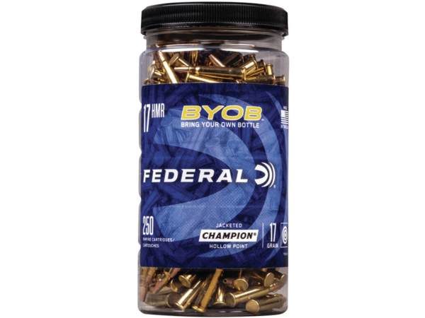 Federal BYOB Ammunition 17 Hornady Magnum Rimfire (HMR) 17 Grain Speer TNT