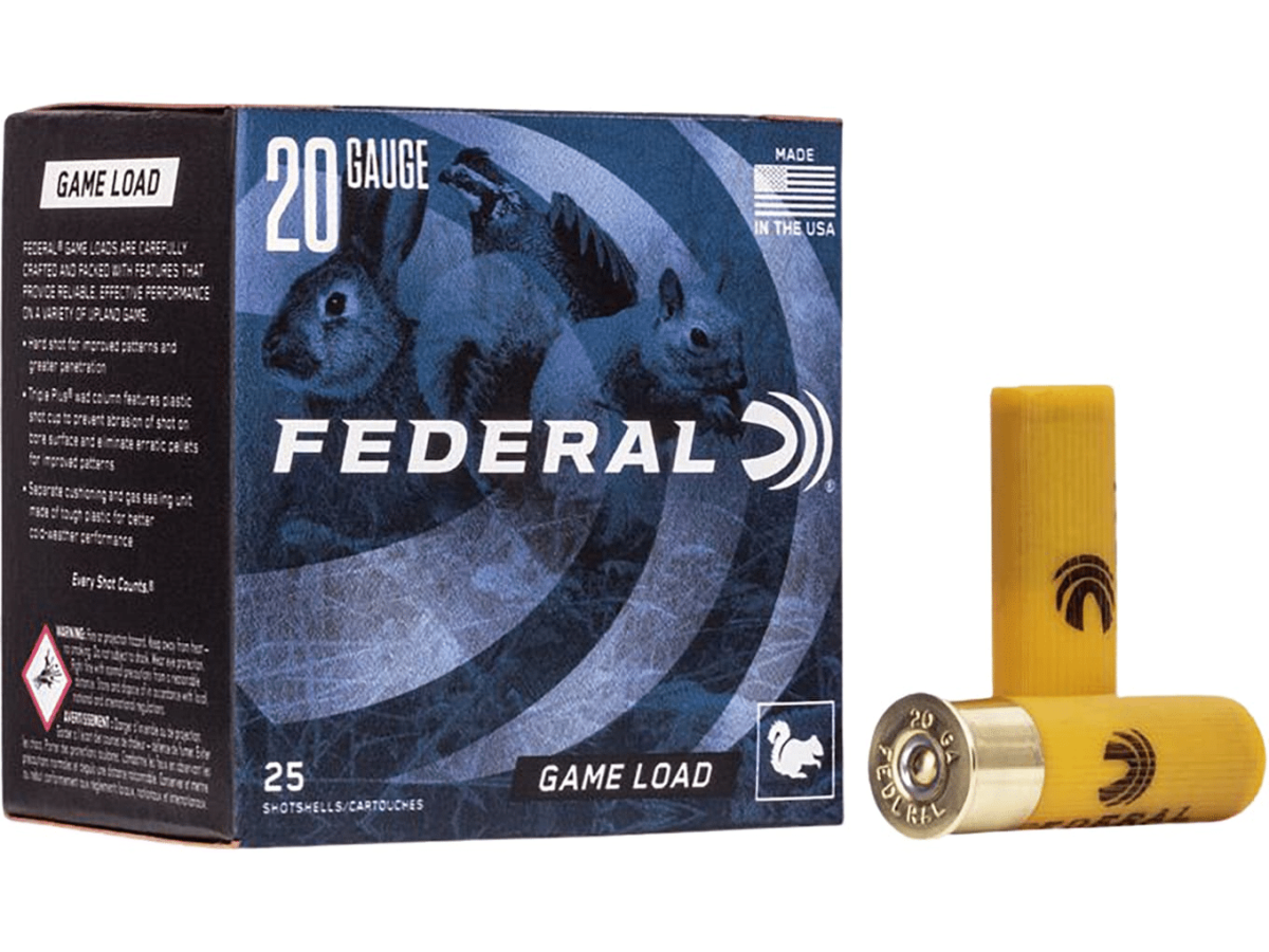 Federal Game Load Ammunition 20 Gauge 2-3/4" 7/8 oz