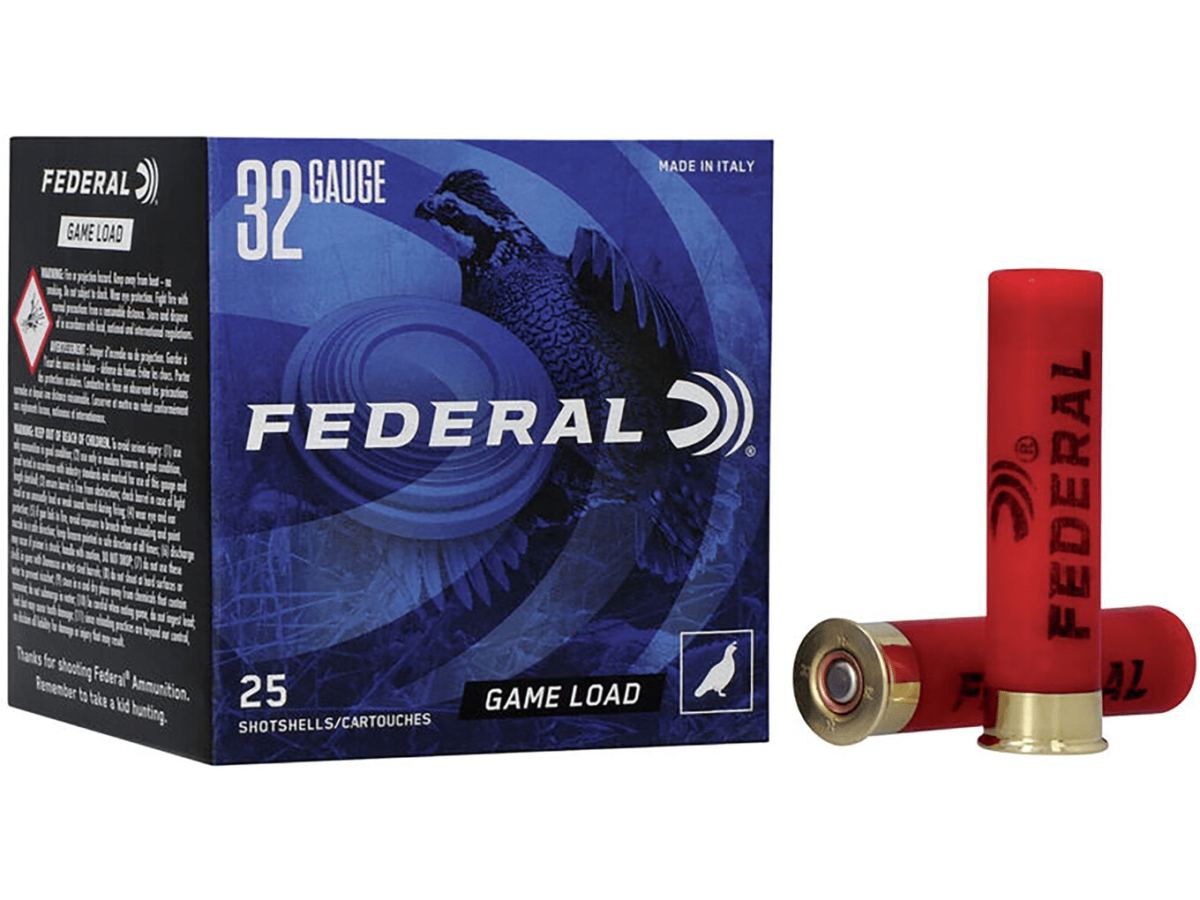 Federal Game Load Upland Ammunition 32 Gauge 2-1/2" 1/2 oz #8 Shot