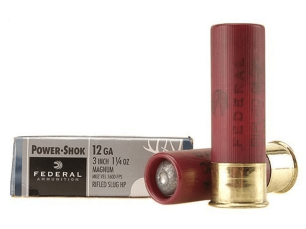 Federal Power-Shok Ammunition 12 Gauge 3" 1-1/4 oz Hollow Point Rifled Slug