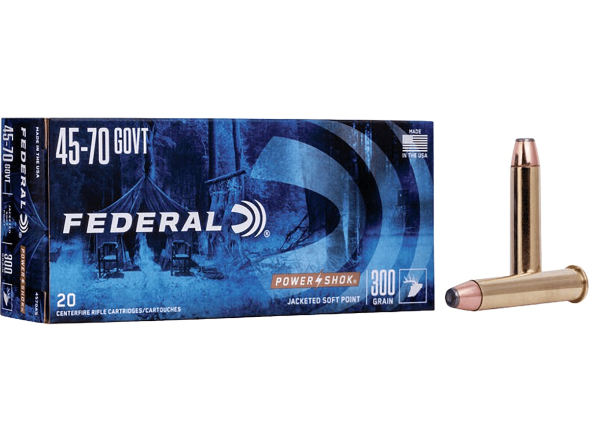 Federal Power-Shok Ammunition 45-70 Government 300 Grain Soft Point