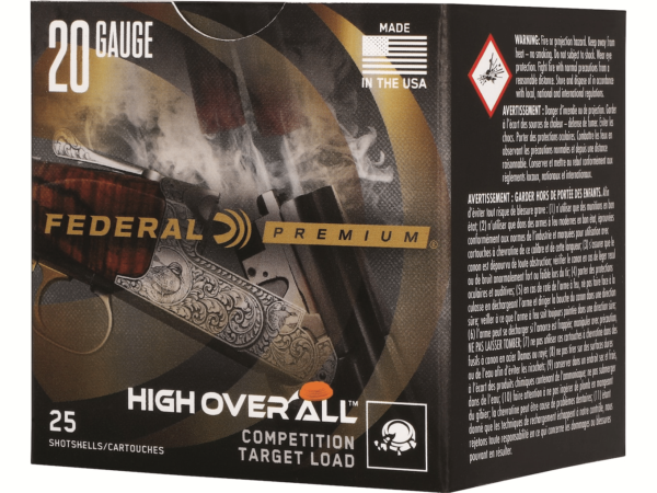 Federal Premium High Over All Ammunition 20 Gauge 2-3/4" 7/8 oz