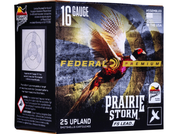 Federal Premium Prairie Storm Ammunition 16 Gauge 2-3/4" 1-1/8 oz Copper Plated Shot