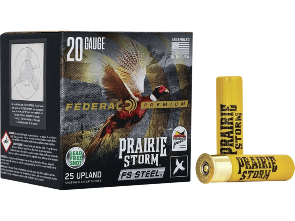 Federal Premium Prairie Storm Ammunition 20 Gauge 3" 7/8 oz Non-Toxic Steel Shot