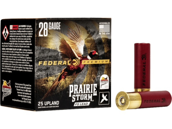 Federal Premium Prairie Storm FS Lead Ammunition 28 Gauge 3" 7/8 oz #6 Flitestopper Shot Flitecontrol Flex Wad