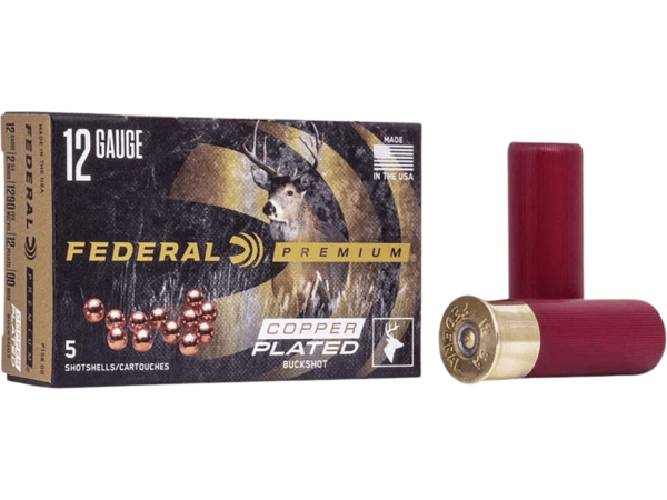 Buy Federal Premium Vital-Shok Ammunition 12 Gauge 2-3/4" Buffered 00 Copper Plated Buckshot 12 Pellets Online