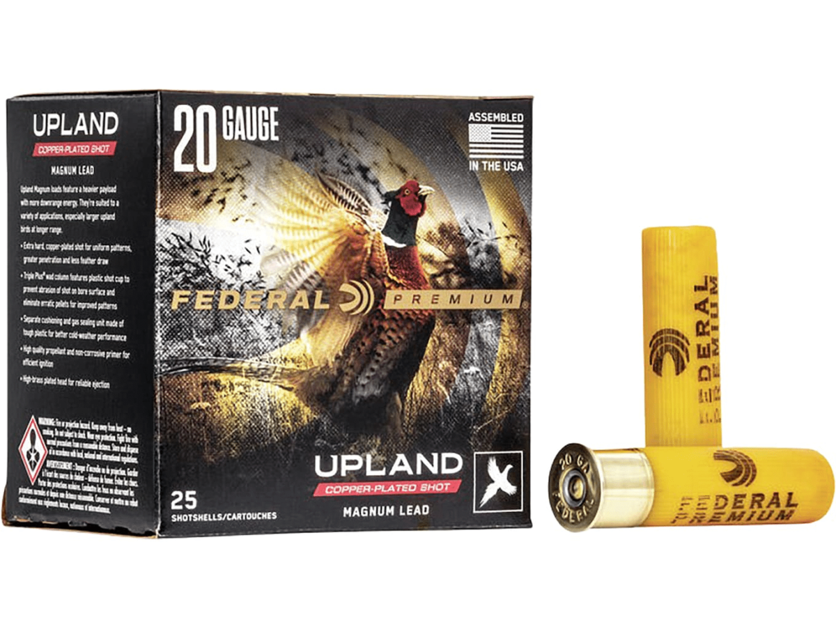 Federal Premium Wing-Shok Ammunition 20 Gauge Buffered Copper Plated Shot