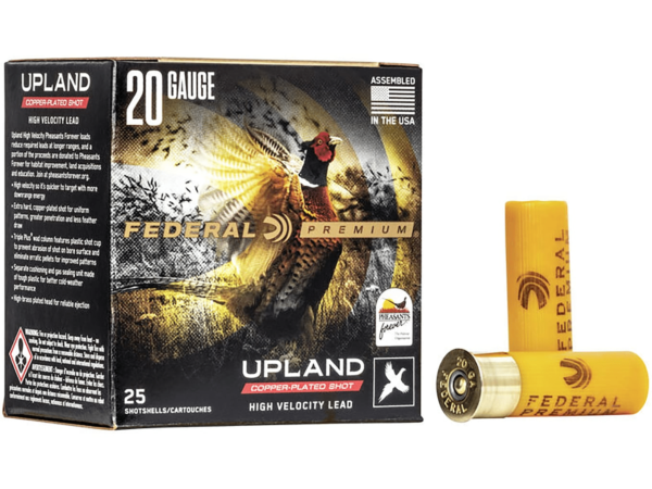 Federal Premium Wing-Shok Pheasants Forever Ammunition 20 Gauge 2-3/4" 1 oz Copper Plated Shot