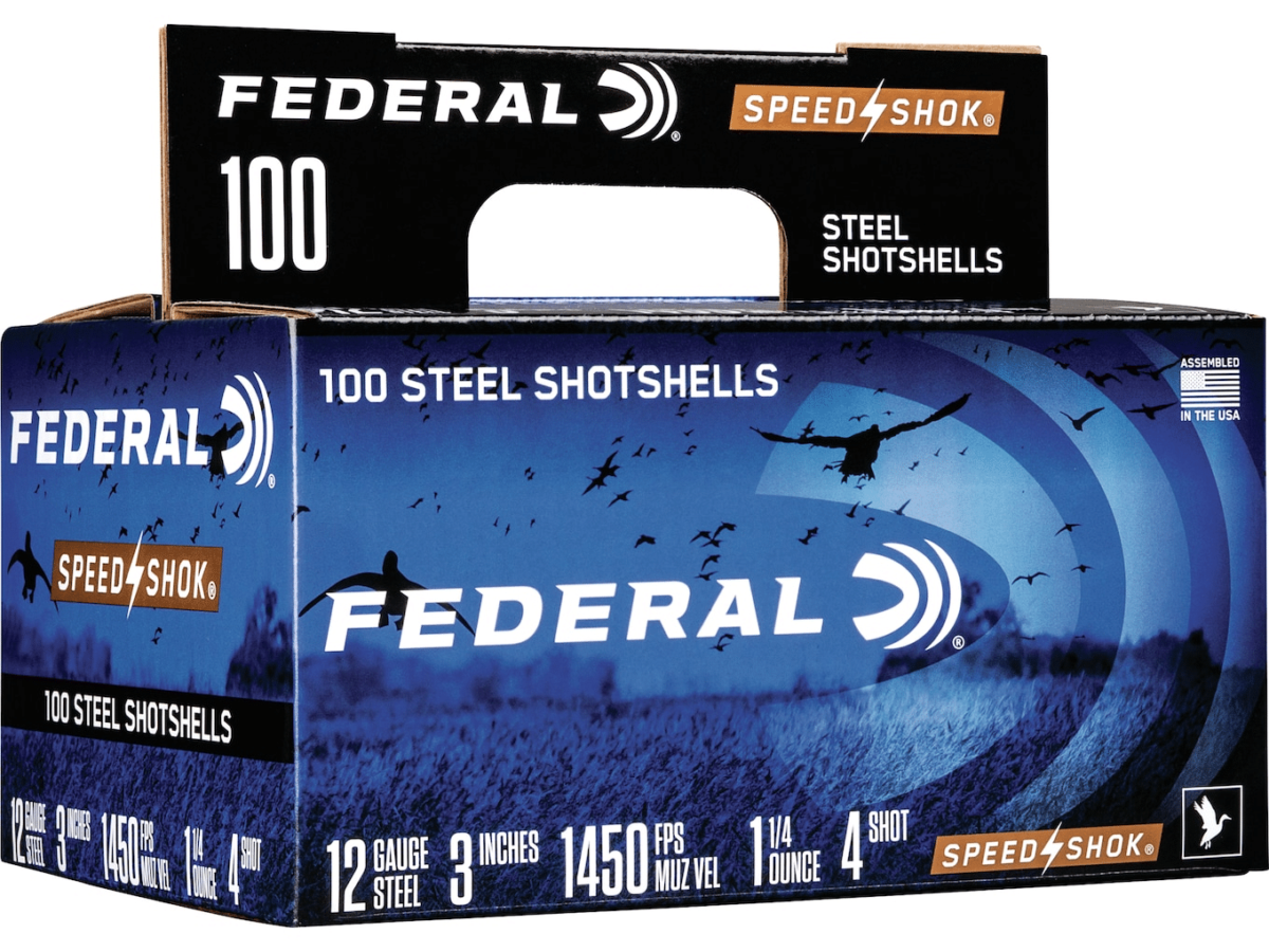 Federal Speed-Shok Ammunition 12 Gauge 3" 1-1/4 oz Non-Toxic Steel Shot