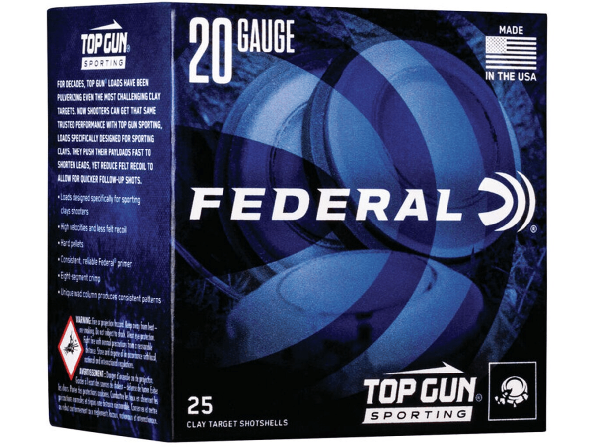 Federal Top Gun Sporting Ammunition 20 Gauge 2-3/4" 7/8 oz