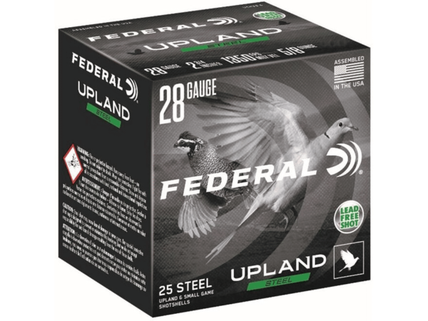 Federal Upland Steel Ammunition 28 Gauge 2-3/4" 5/8 oz Non-Toxic Steel Shot