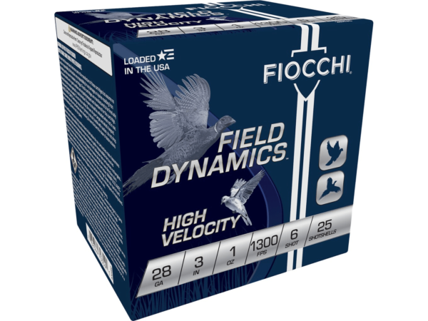 Fiocchi High Velocity Ammunition 28 Gauge 3" 1 oz #6 Chilled Lead Shot