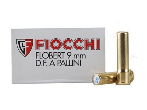 Fiocchi Specialty Ammunition 9mm Rimfire (Flobert) #8 Shot Shotshell Box of 50