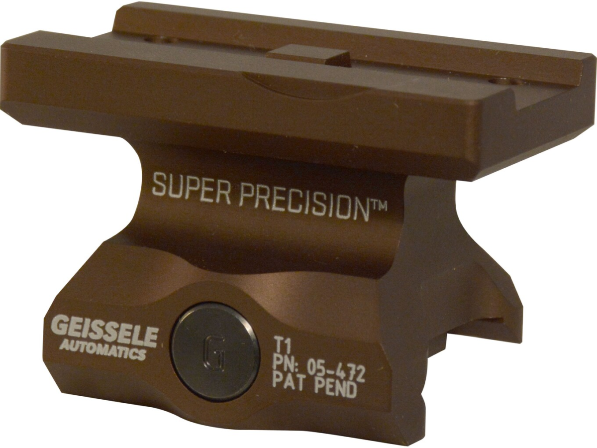 Geissele Super Precision APT1 Aimpoint T-1 & T-2 Patterned Optics Sight Mount Picatinny-Style 7075-T6 Aluminum