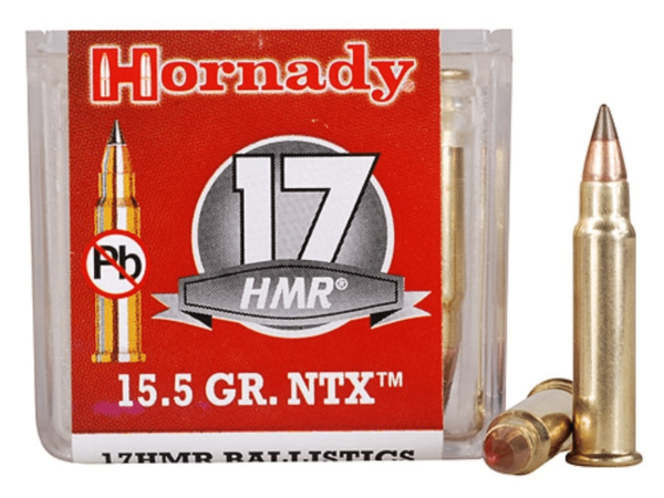 Hornady Ammunition 17 Hornady Magnum Rimfire (HMR) 15.5 Grain NTX Lead-Free Box of 50