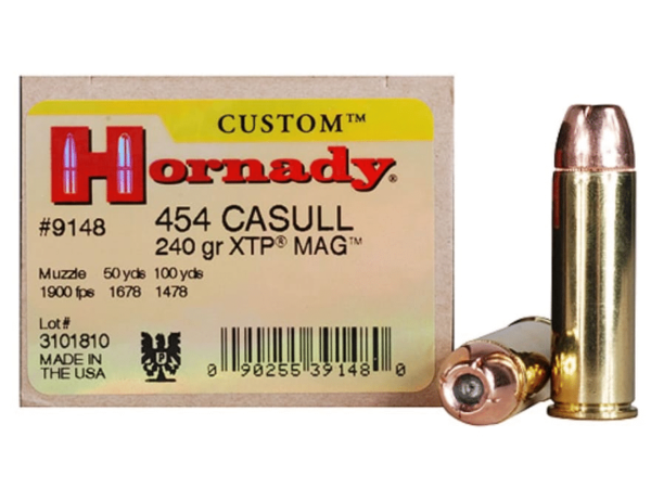 Hornady Custom Ammunition 454 Casull 240 Grain XTP Jacketed Hollow Point Box of 20