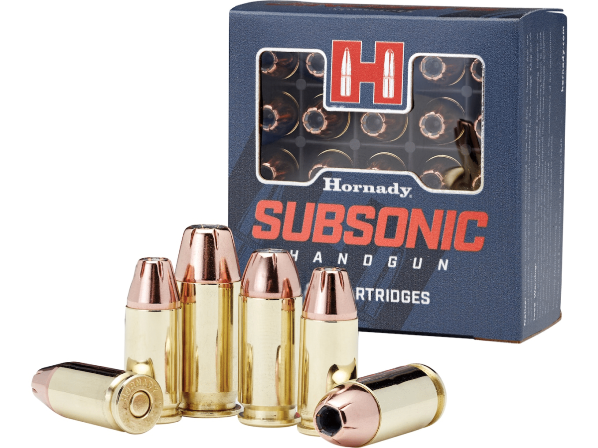 Hornady Subsonic Ammunition 40 S&W 180 Grain XTP Jacketed Hollow Point Box of 20