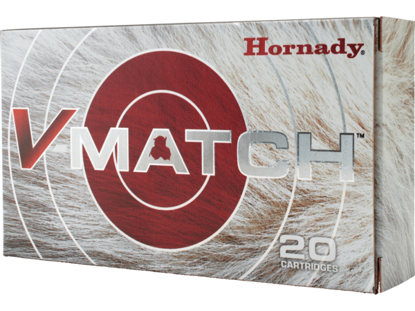 Hornady V-Match Ammunition 6.5 Creedmoor 100 Grain ELD-VT Polymer Tip Box of 20