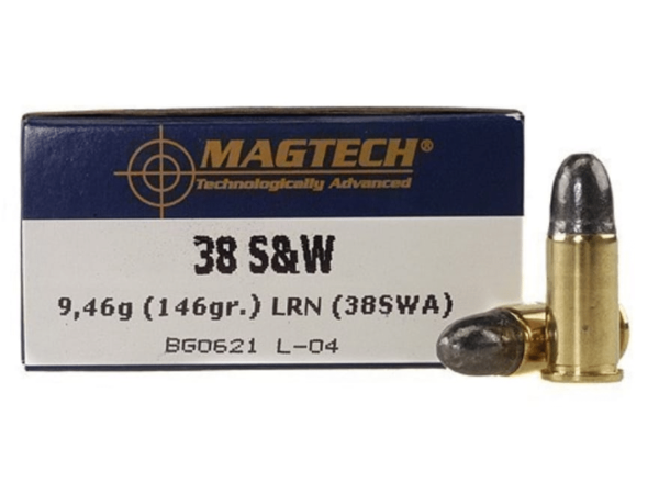 Magtech Ammunition 38 S&W 146 Grain Lead Round Nose