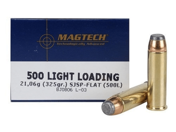 Magtech Ammunition 500 S&W Magnum 325 Grain Light Loading Semi Jacketed Soft Point Box of 20