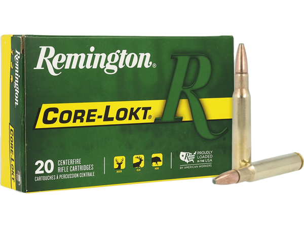 Remington Core-Lokt Ammunition 30-06 Springfield 150 Grain Core-Lokt Pointed Soft Point Box of 20