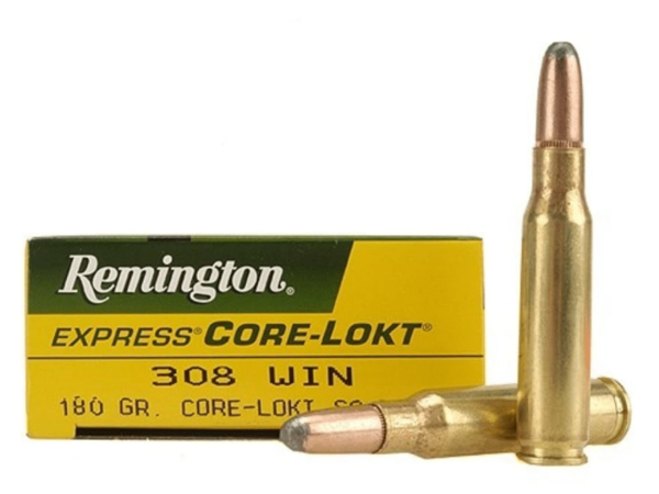 Remington Core-Lokt Ammunition 308 Winchester 180 Grain Core-Lokt Soft Point Box of 20