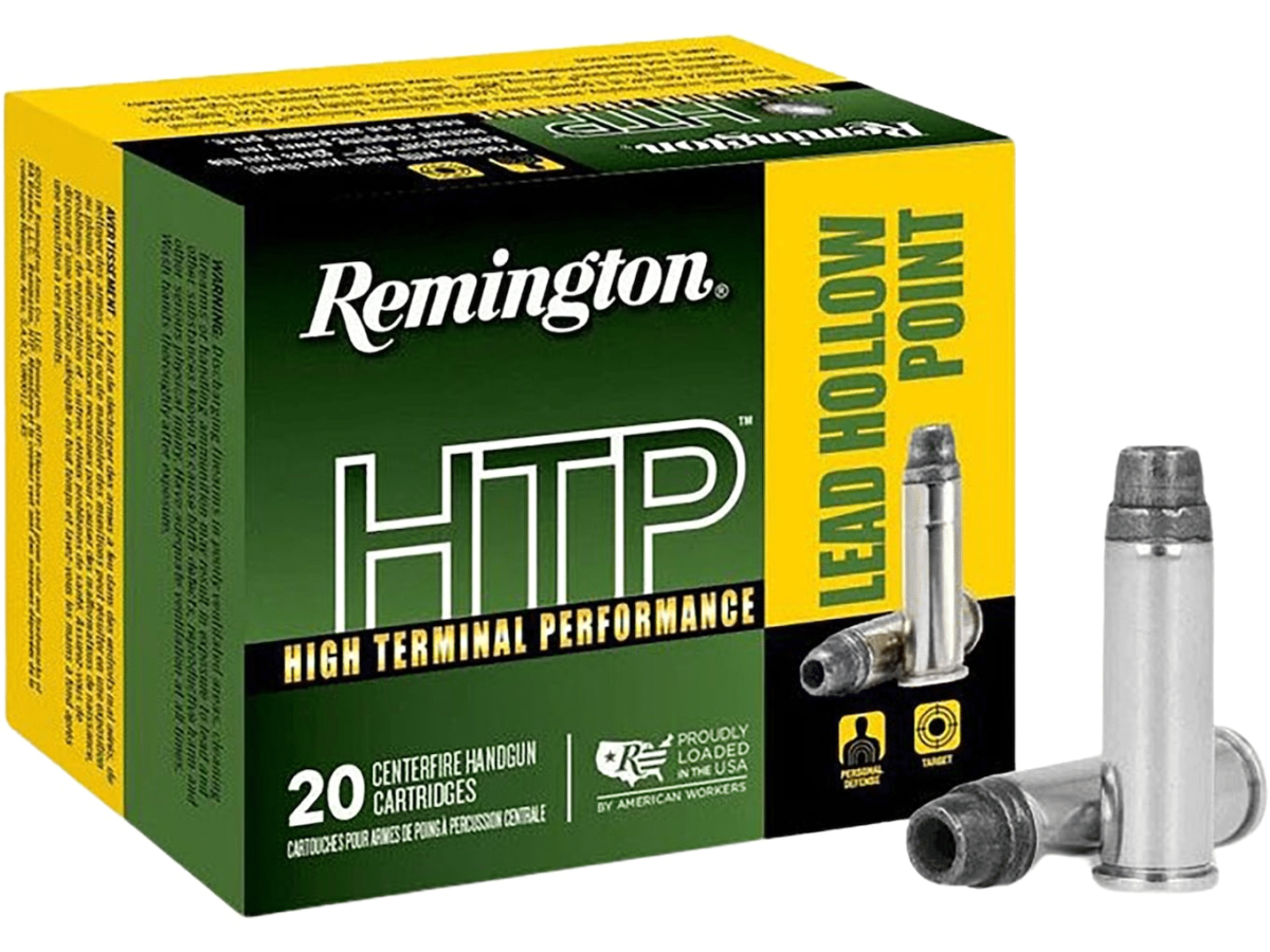 Remington High Terminal Performance (HTP) Ammunition 38 Special +P 158 Grain Lead Hollow Point