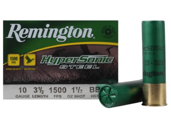 Remington HyperSonic Ammunition 10 Gauge 3-1/2" 1-1/2 oz BBB Non-Toxic Shot