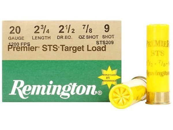 Remington Premier STS Target Ammunition 20 Gauge 2-3/4" 7/8 oz #9 Shot