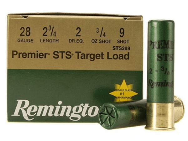 Remington Premier STS Target Ammunition 28 Gauge 2-3/4" 3/4 oz #9 Shot