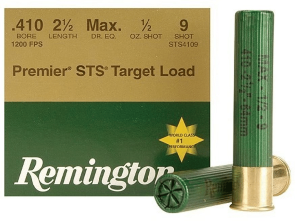 Remington Premier STS Target Ammunition 410 Bore 2-1/2" 1/2 oz #9 Shot