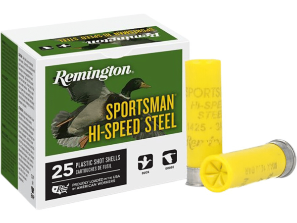 Remington Sportsman Hi-Speed Ammunition 20 Gauge 2-3/4" 3/4 oz #7 Non-Toxic Steel Shot