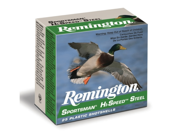 Remington Sportsman Hi-Speed Ammunition 20 Gauge 3" 1 oz #2 Non-Toxic Steel Shot