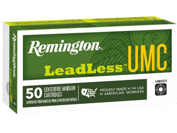 Remington UMC Leadless Ammunition 9mm Luger 100 Grain Full Metal Jacket Lead Free