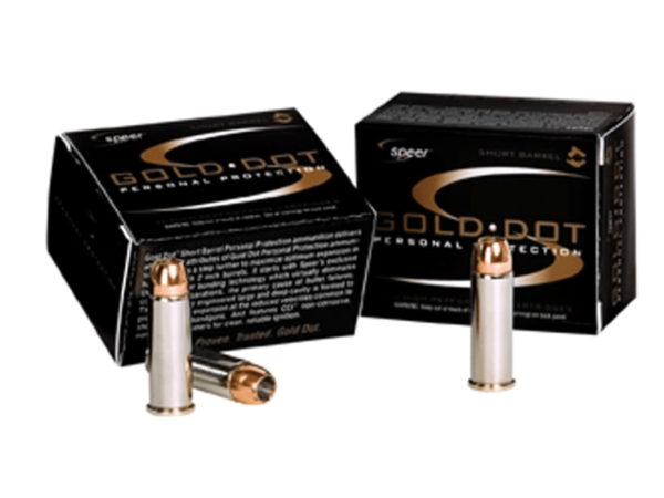 Speer Gold Dot Short Barrel Ammunition 38 Special +P 135 Grain Jacketed Hollow Point