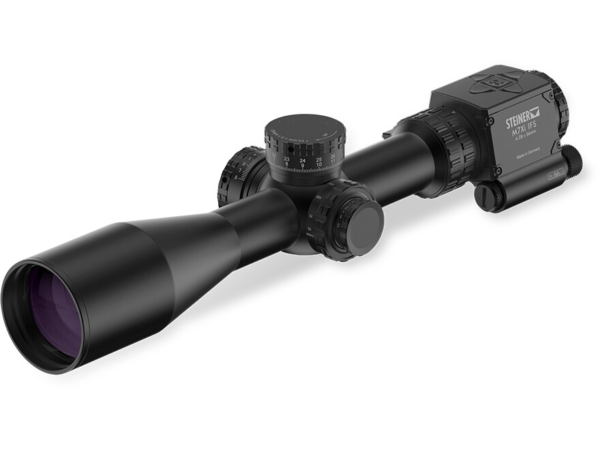 Steiner M7XI IFS Tactical Rifle Scope 34mm Tube 2.9-20x 50mm 1/10 MRAD Side Focus First Focal Plane Illuminated Integrated Customizable Reticle Matte