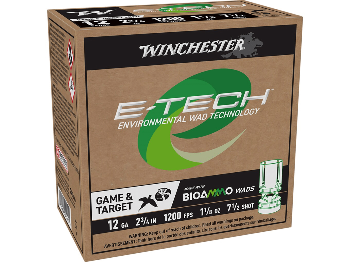 Winchester E-Tech Ammunition 12 Gauge 2-3/4" 1-1/8 oz #7-1/2 Shot