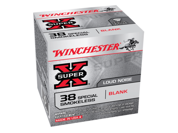 Winchester Super-X Ammunition 38 Special Smokeless Blank Box of 50