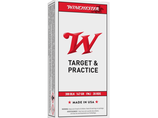 Winchester USA Ammunition 300 AAC Blackout 147 Grain Full Metal Jacket