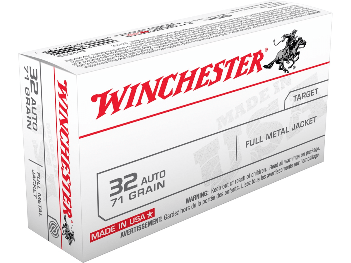 Winchester USA Ammunition 32 ACP 71 Grain Full Metal Jacket