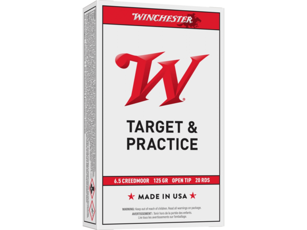 Winchester USA Ammunition 6.5 Creedmoor 125 Grain Open Tip Range