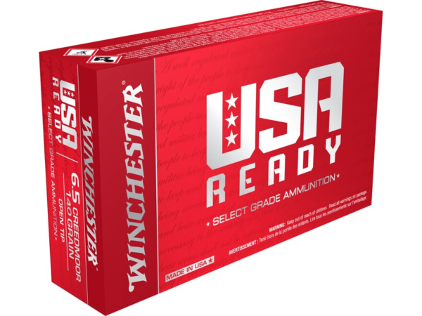 Winchester USA Ready Ammunition 6.5 Creedmoor 140 Grain Open Tip