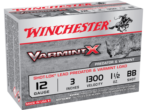 Winchester Varmint X Ammunition 12 Gauge 3" 1-1/2 oz BB